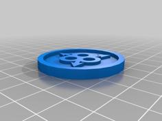 40mm X 4mm Token – Marker Of Blood Angels 40K Bits 3D Printer Model