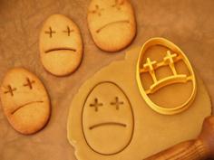 Easter Sad Egg Cookie Cutter 3D Printer Model