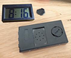 Small Alarm Clock Battery Cover 3D Printer Model