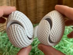 Textured Snap Eggs 3D Printer Model