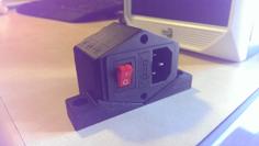 IEC Switch Holder And Enclosure 3D Printer Model