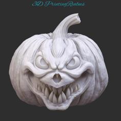 Scary Pumpkin 3D Printer Model