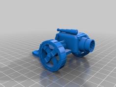 Ork / Orc Lobba / Sci-fi Howitzer 28mm Wargaming 3D Printer Model