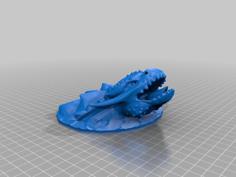 Dragon Turtle Under Water 3D Printer Model