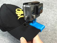 The Connector Of GoPro With A Cap 3D Printer Model