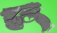 D.va Pistol Overwatch V1.1 3D Printer Model