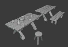 Tavern Table 3D Printer Model