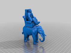 Astronaut Einstein…On A Chair…On An Elephant 3D Printer Model