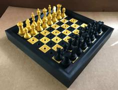 Mini “Peg” Chess Set 3D Printer Model