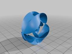 Twisted Spades 3D Printer Model