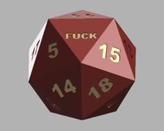 Curse D20 3D Printer Model