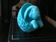 Cute Rabbit In A Geometric Egg! 3D Printer Model