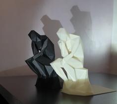 The Thinker Bookend 3D Printer Model