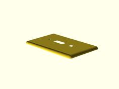 Toon Light Switch Plate 3D Printer Model