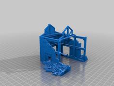 15mm WW1/WW2 Factory Ruins Version 2 3D Printer Model