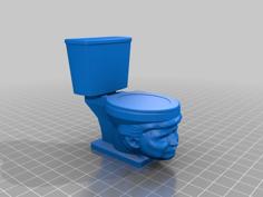 Trumplet Toilet. A Fitting Throne. 3D Printer Model