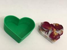 Heart Shaped Soap Mold 3D Printer Model