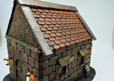 New Roofs (differend Sizes) For House D&D And Warhammer Miniatures 28mm 3D Printer Model