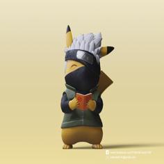 Pikachu X Kakashi (Pokemon/Naruto) 3D Printer Model