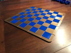 Travel Puzzle Chess Board 3D Printer Model