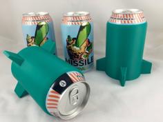 Missile Beer Can Koozie 3D Printer Model