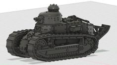 Renault FT-17 WW1 Tank 3D Printer Model