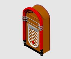 Vintage Juke Box 3D Printer Model