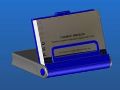 Flip-Up Business Card Case/Stand 3D Printer Model