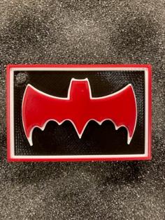 60s Batsignal Keychain 3D Printer Model