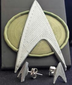 Star Trek Earrings 3D Printer Model