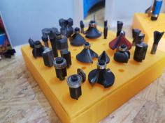 Router Bits Storage Box 6, 8 Mm And 1/4″ 3D Printer Model