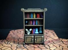 Delving Decor: Wizard’s Shelf 3D Printer Model