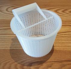 Skimmer Basket (remix With Glued Lid) 3D Printer Model