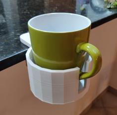 Clamp On Cup Holder 3D Printer Model