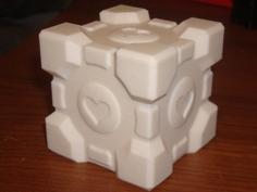 Companion Cube Coin Bank 3D Printer Model