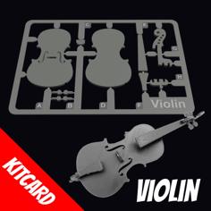 Violin Kit Card 3D Printer Model