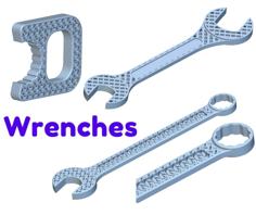 Lattice Structured Wrenches 3D Printer Model