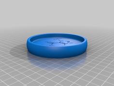 Mug Coaster – Caffeine Molecule 3D Printer Model