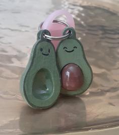 Cute Avocado Key Chain 3D Printer Model