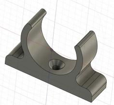 Rohrschelle / Wandhalter HT-40 Rohr / Pipe Clamp 40mm 3D Printer Model