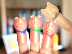 The Three Little Pigs Finger Puppet Play 3D Printer Model