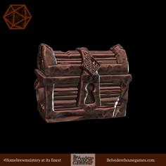 Strongbox Chest 28mm Mini 3D Printer Model