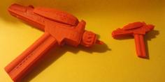 Phaser (TOS Type II) In Two Pieces For Printing 3D Printer Model