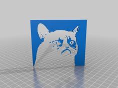 GRUMPY CAT LITHOPHANE Humor 3D Printer Model