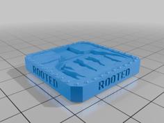 Rooted Blood Bowl Status Tile Token 3D Printer Model