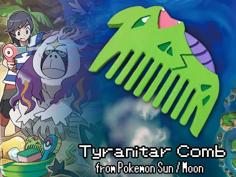 Tyranitar Comb 3D Printer Model