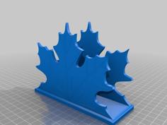 Napkin Holder Leaf Fall 3D Printer Model