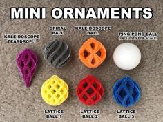 Mini Christmas Ornaments 3D Printer Model