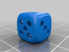 Dice (6 Faces) 3D Printer Model