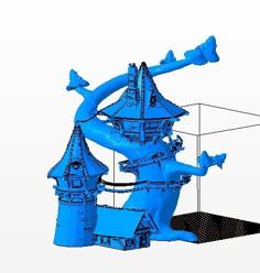 Mushroom Goblin Tower – Terrain – Heroic Scale 3D Printer Model